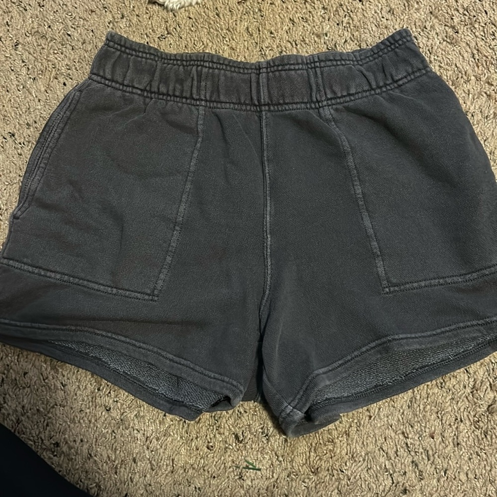 Aerie High waisted lumberjane fleece shorts